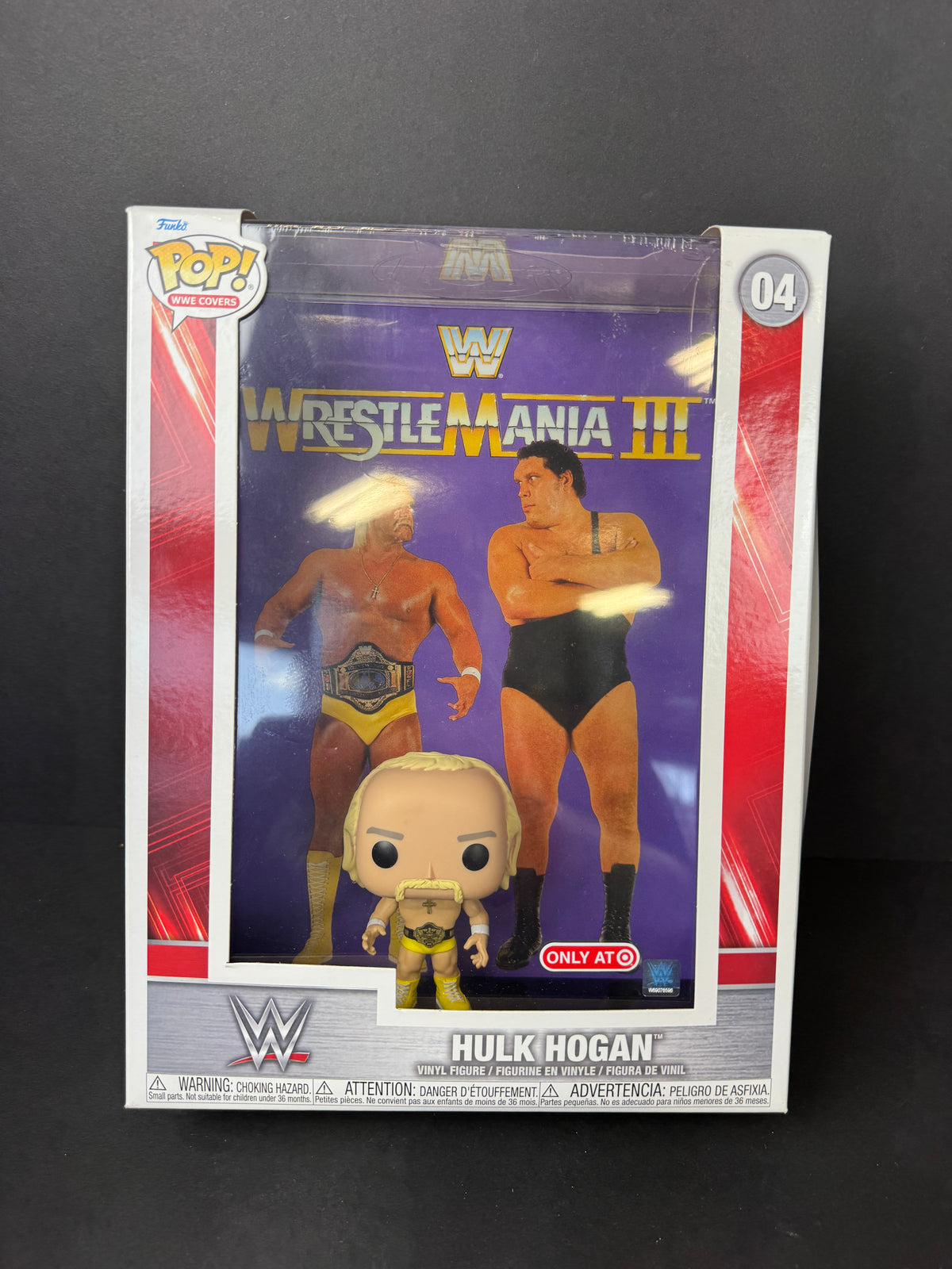 Funko POP! WWE Cover: Hulk vs Andre - Hulk Hogan Vinyl Figure 9 X 6 Box