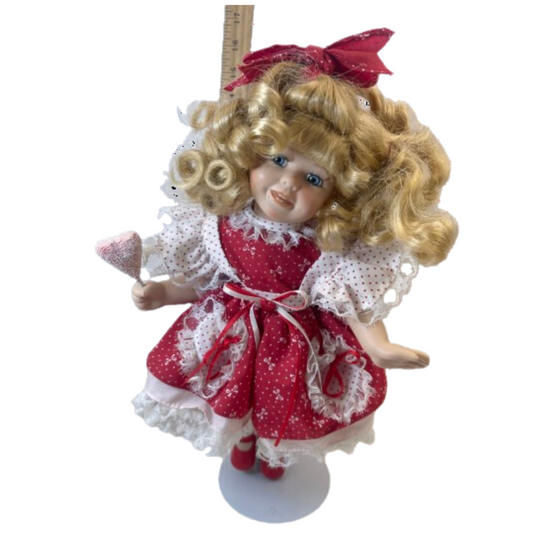 Estate Item- Rare Valentine Girl Porcelain Doll