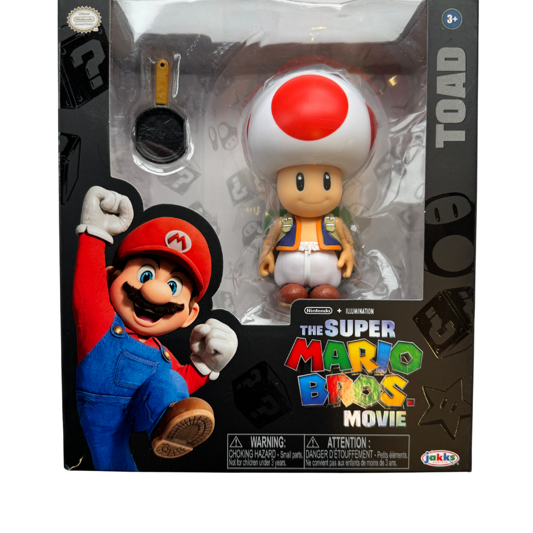 Rare Super Mario Bros. Movie Collectible Figure - Toad -Limited Edition