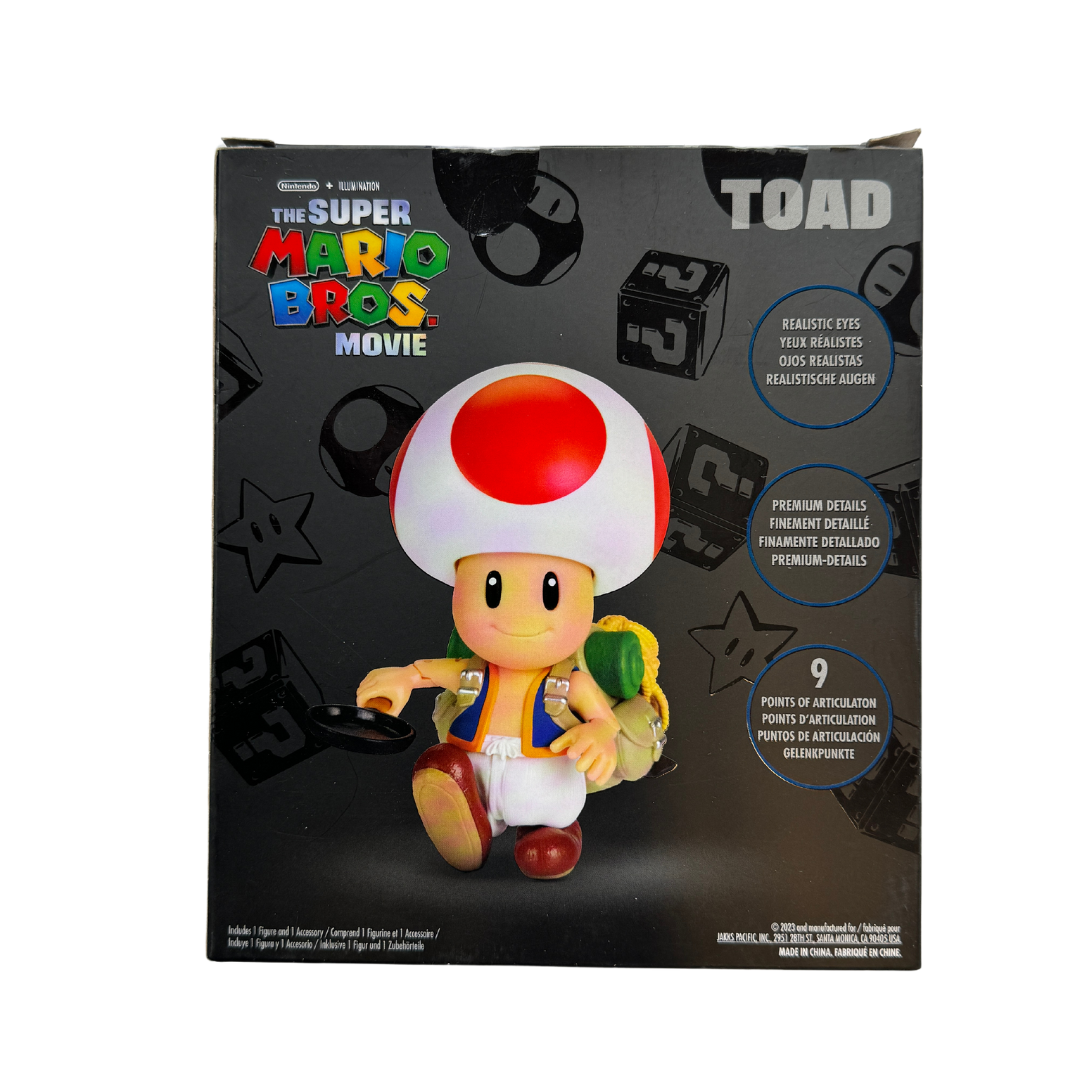 Rare Super Mario Bros. Movie Collectible Figure - Toad -Limited Edition