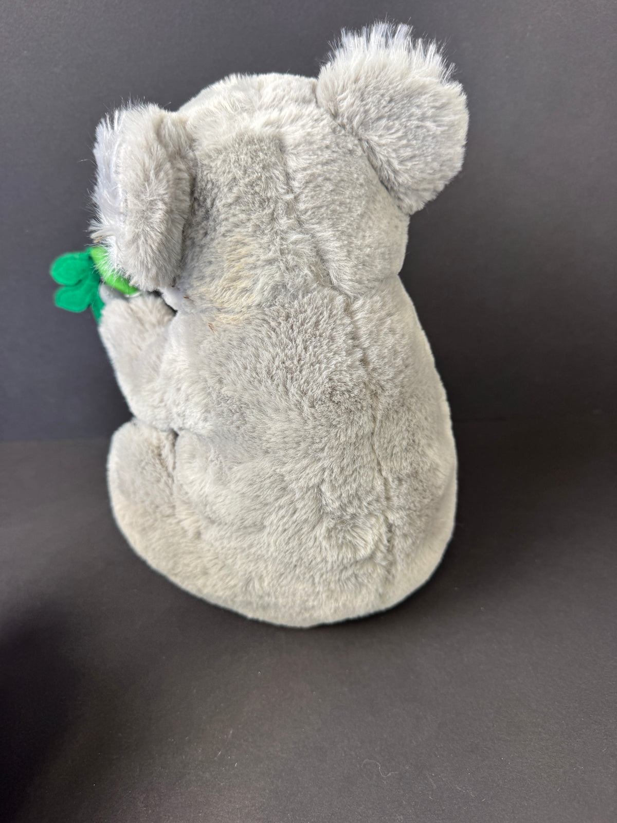 572 - FAO SCHWARZ Stuffed Animal Gray KOALA with Bamboo Save the Earth Plush Toy 2020
