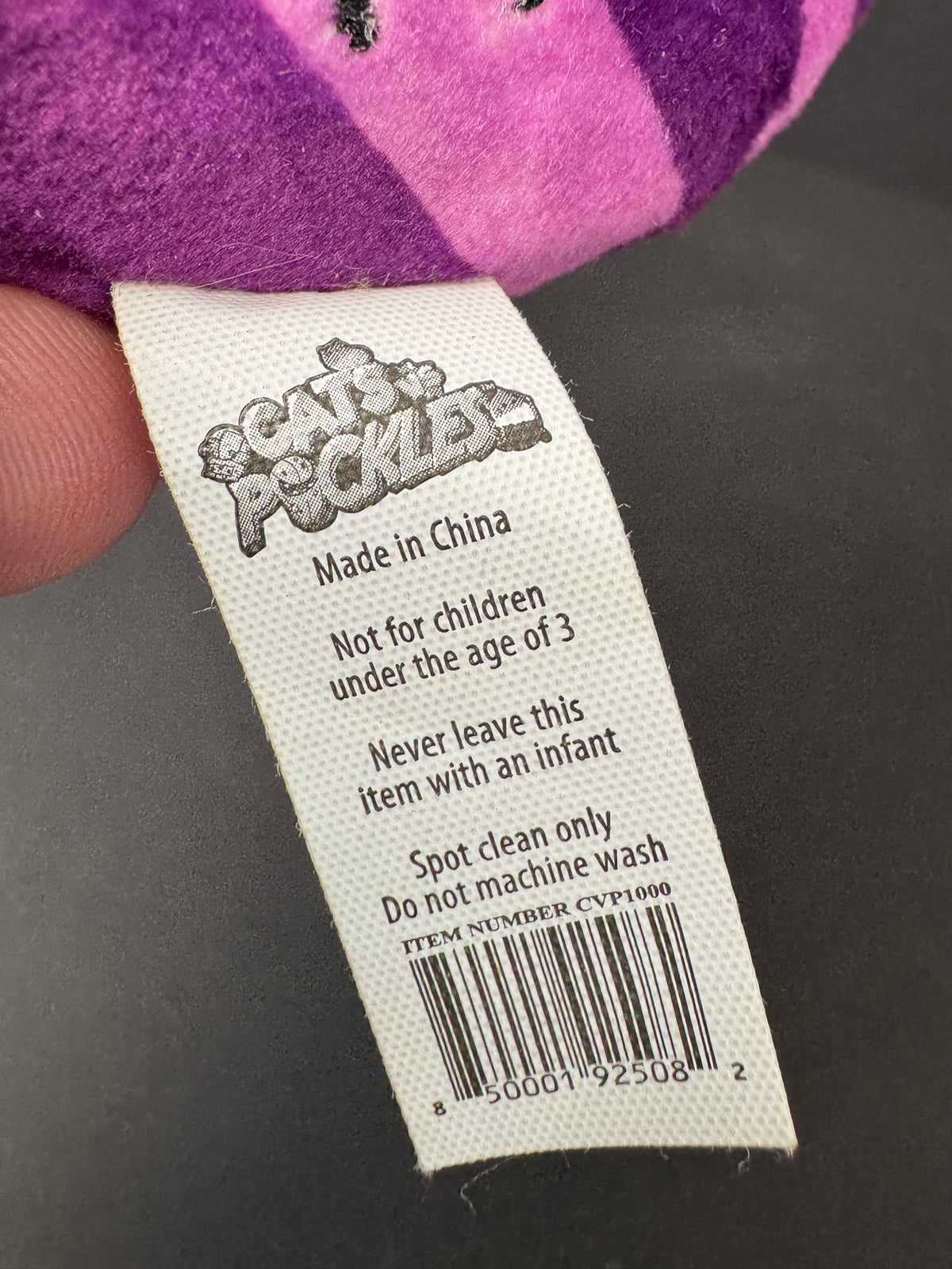 575 - Cats VS Pickles - #143 Cheshire 4" Bean Plush - Unboxed No tag