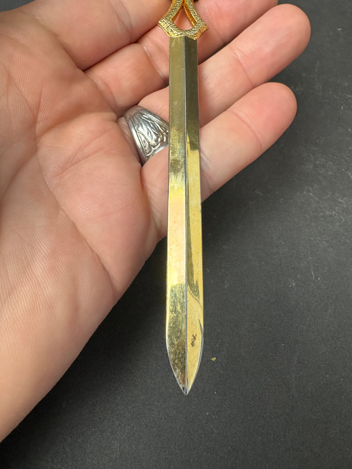 487 - letter opener city employees credit union DC – 50 diamond cut