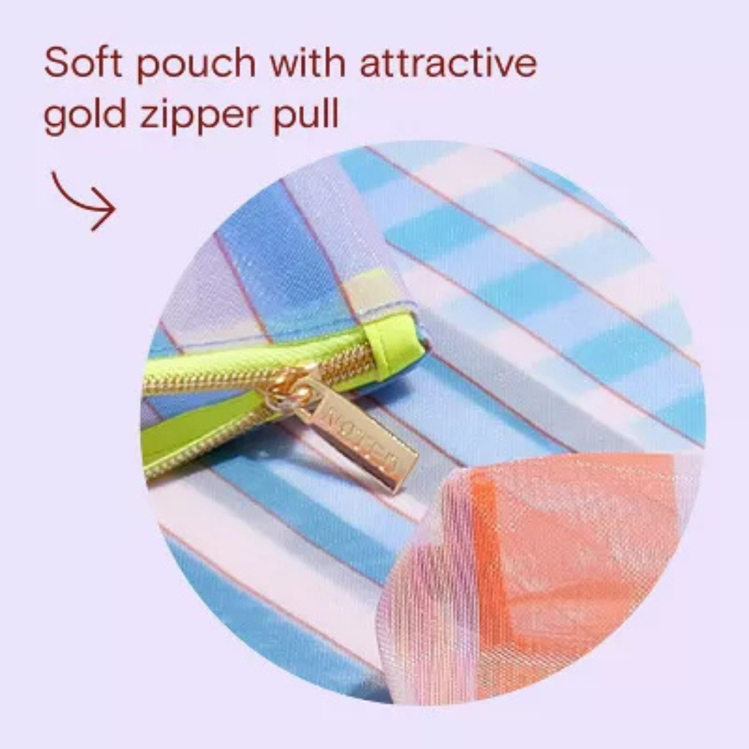 Noted by Post-it Pen and Pencil Pouch, Orange & Pink