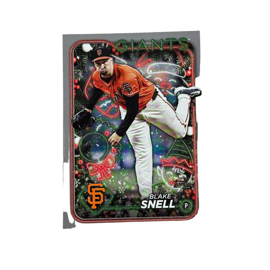 2024 Topps Baseball Holiday Blake Snell #H21 Giants Silver Glitter