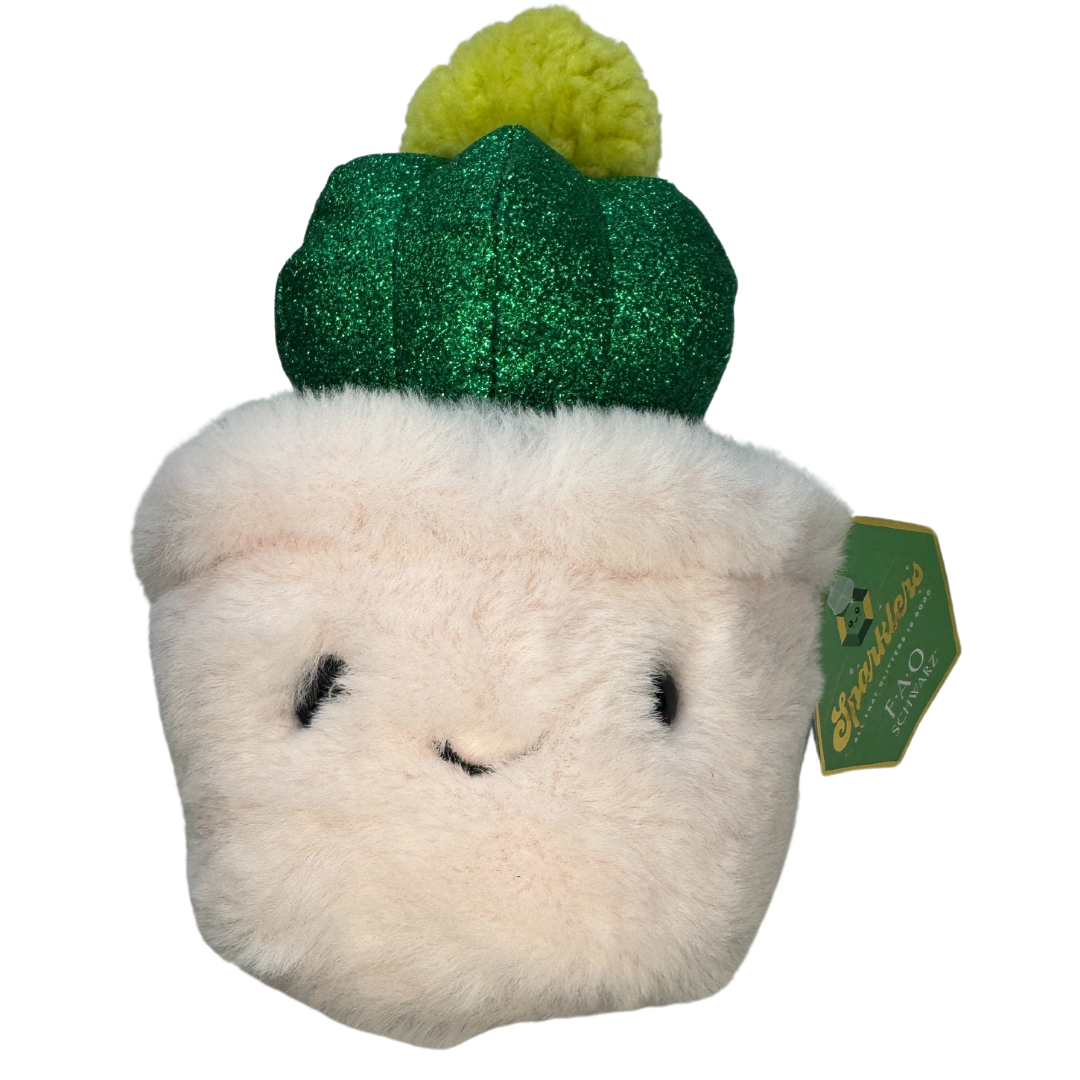 FAO Schwarz 7" Sparklers Cactus Plush Toy – Lifelike Plant-Inspired Design, Perfect for Cuddles and Collectors, Ideal Gift for Nature Enthusiasts!