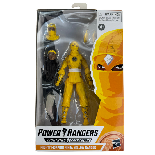 Power Rangers Lightning Collection Mighty Morphin Ninja Yellow Ranger - Rare Collectible Figure