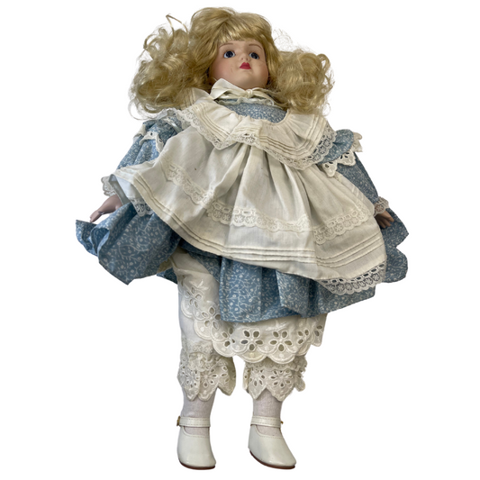 Musical Porcelain doll! 18" Does Work!