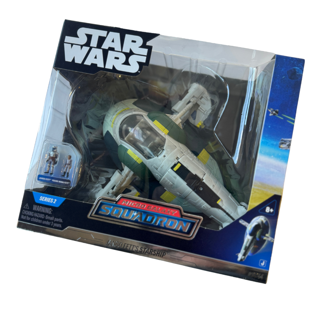 Star Wars Micro Galaxy Squadron - Jango Fett's Starship - Rare Collectible Mini