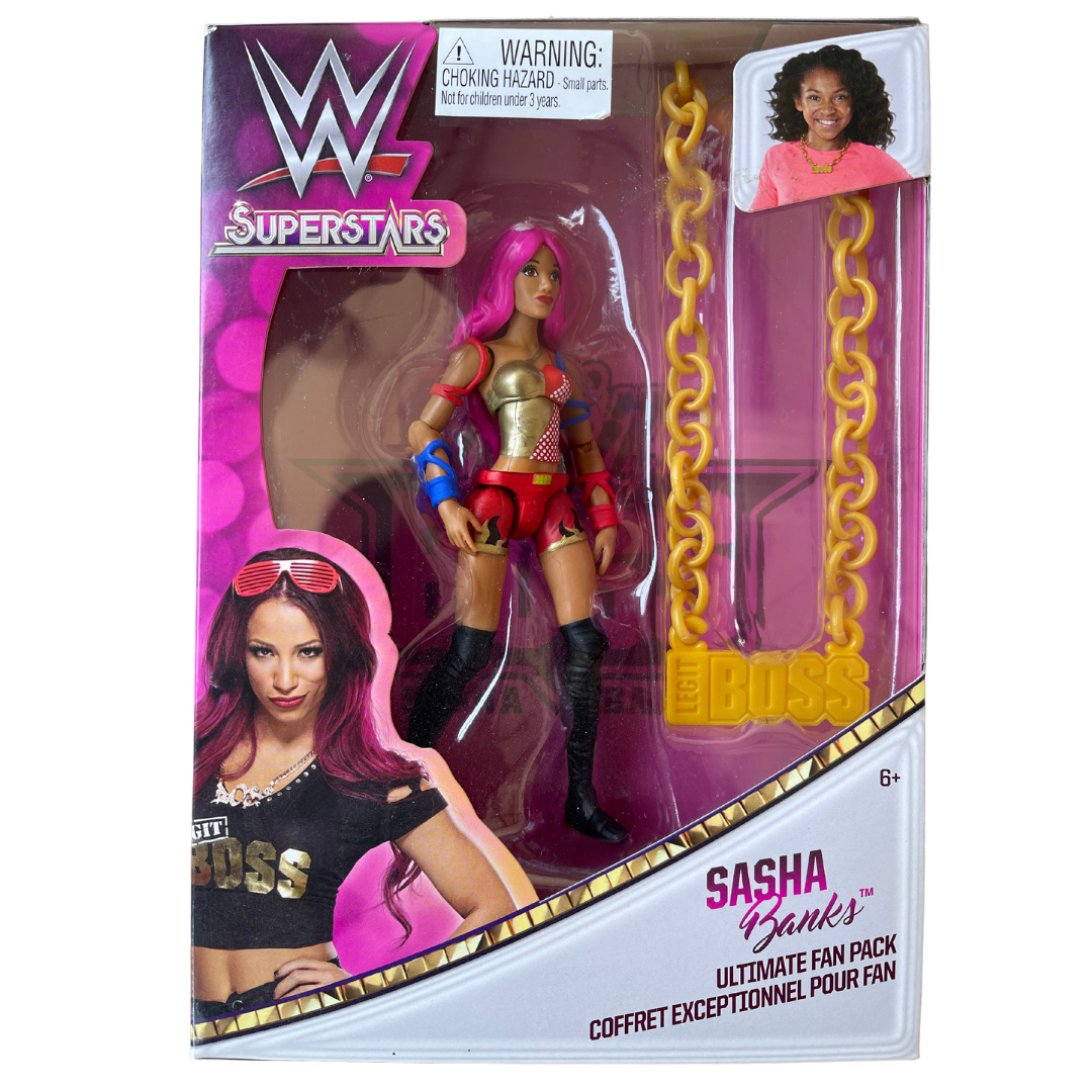 Superstars Sasha Banks Ultimate Fan Pack Action Figure