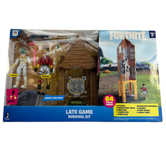 Fortnite Late Game Survival Kit with Leviathan and Crackshot Figures - Must-Have Set for Ultimate Gaming Adventures!