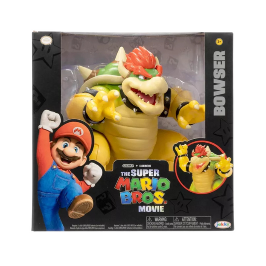 Nintendo The Super Mario Bros. Movie Bowser Figure with Fire Breathing Effect