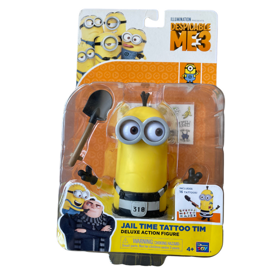 Despicable Me 3 Jail Time Tattoo Tim Deluxe Action Figure