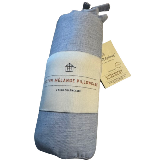 2pk King Mélange Dyed Pillowcase Set