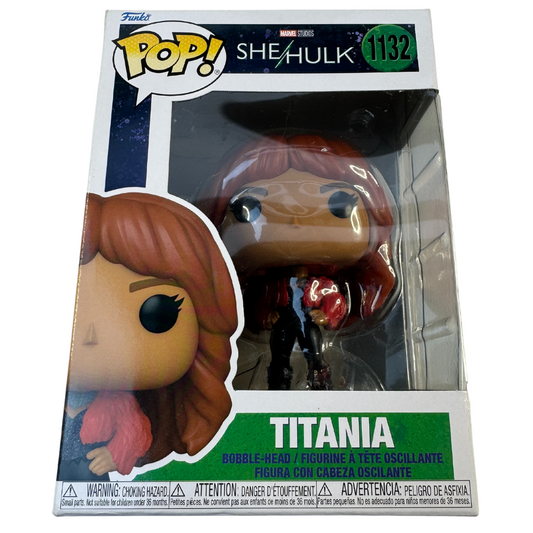 Funko Pop! She-Hulk Titania #1132 - Rare Marvel Collectible, New In Box Exclusive Figure