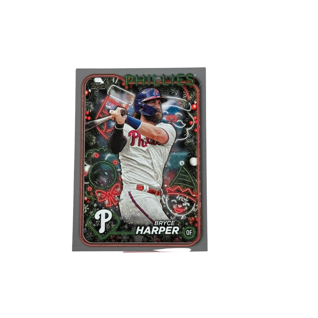 2024 Topps Baseball Holiday Bryce Harper #H179 Phillies Silver Glitter