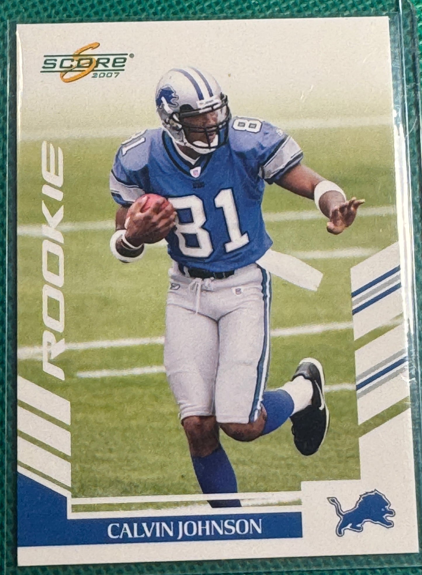 2007 Score Football Calvin Johnson #351 Lions RC