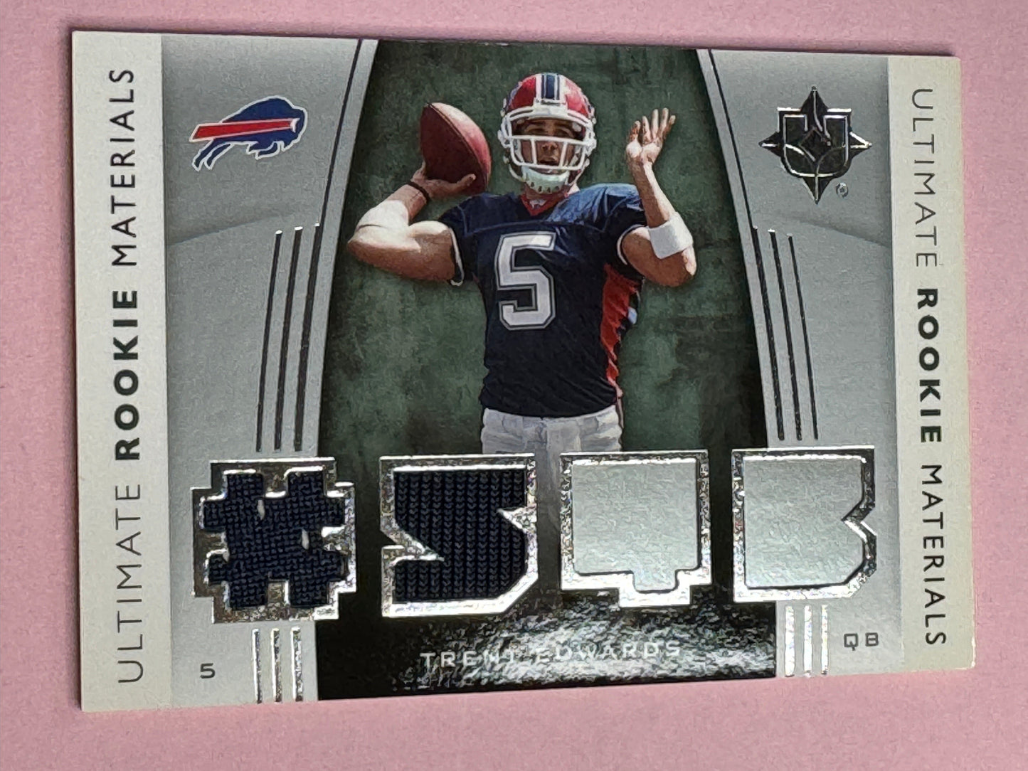 2007 Upper Deck Ultimate Collection Football | Trent Edwards #URM-TE | Bills | Ult Rookie Material