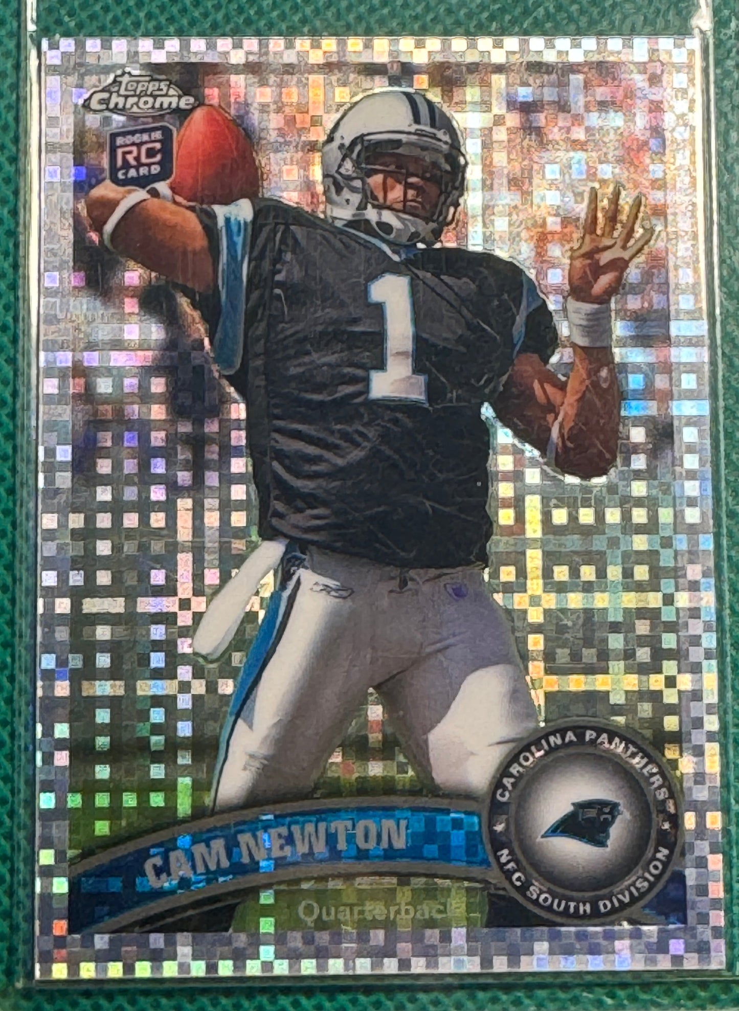 2011 Topps Chrome Football Cam Newton #1 Panther XFractor