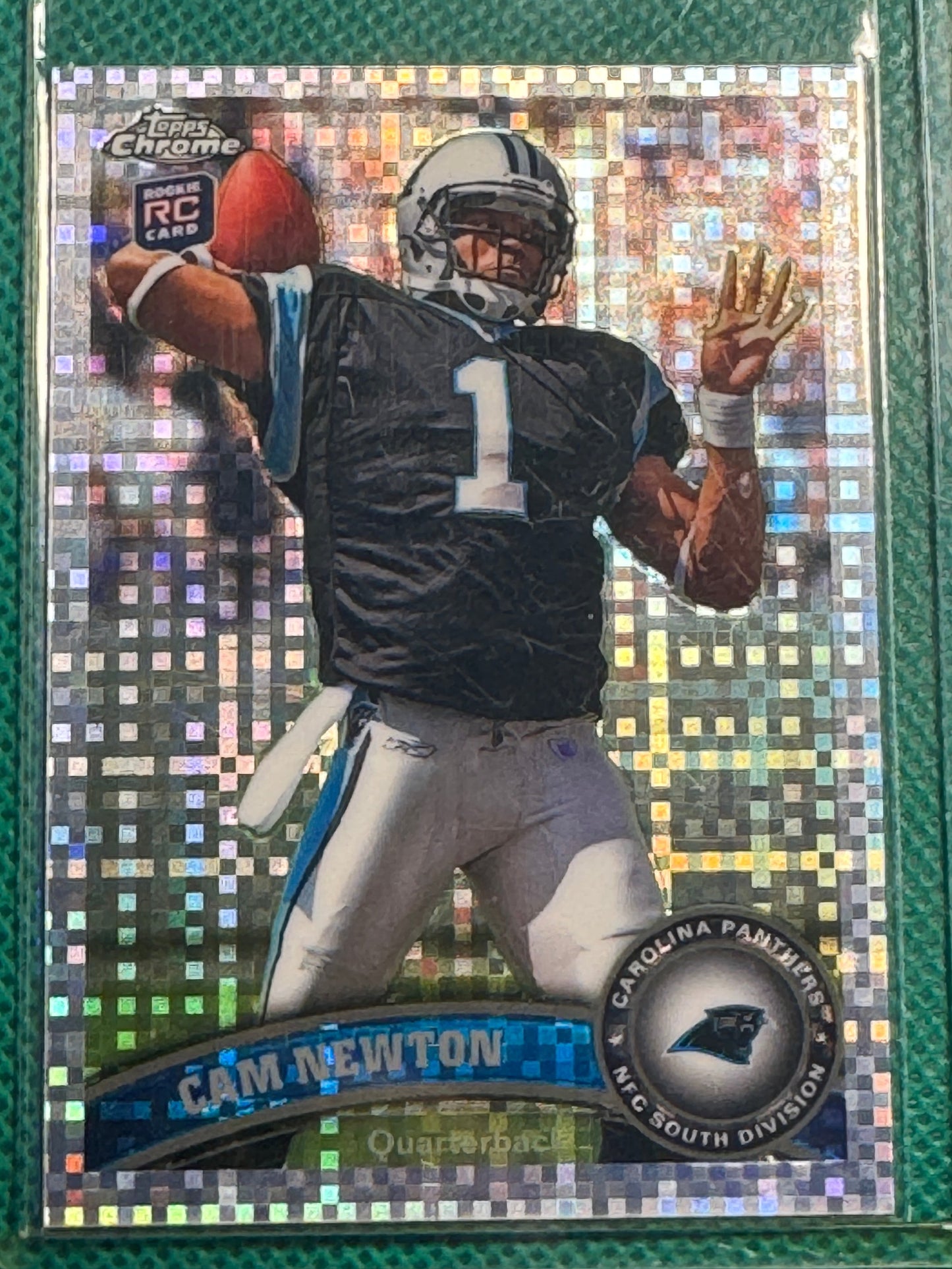 2011 Topps Chrome Football Cam Newton #1 Panther XFractor