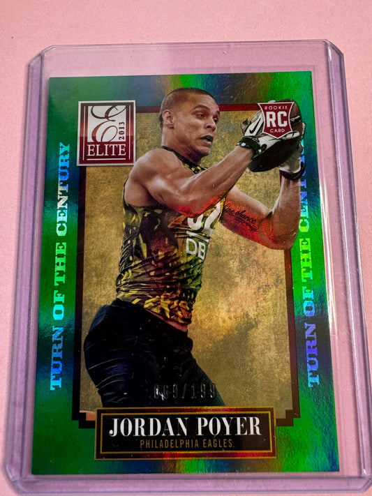 2013 Panini Elite Football | Jordan Poyer #144 | Eagles RC Turn of the Century  #069/199