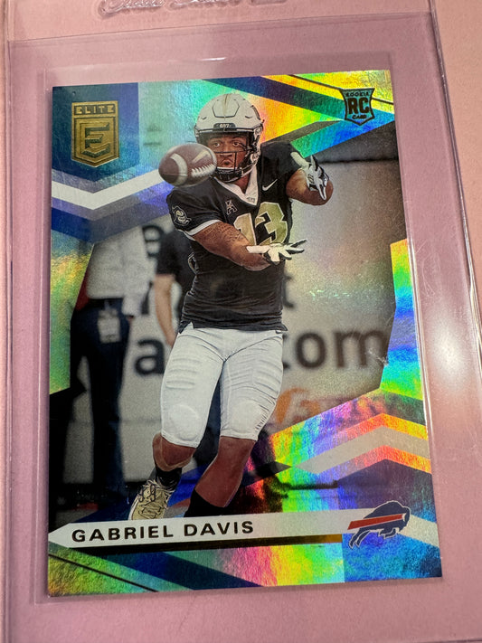 2020 Panini Donruss Elite Football | Gabriel Davis #157 | Bills | Blue RC #245/799