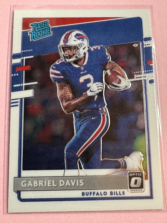 2020 Panini Donruss Optic Football | Gabriell Davis #187 | Bills Rated Rookie