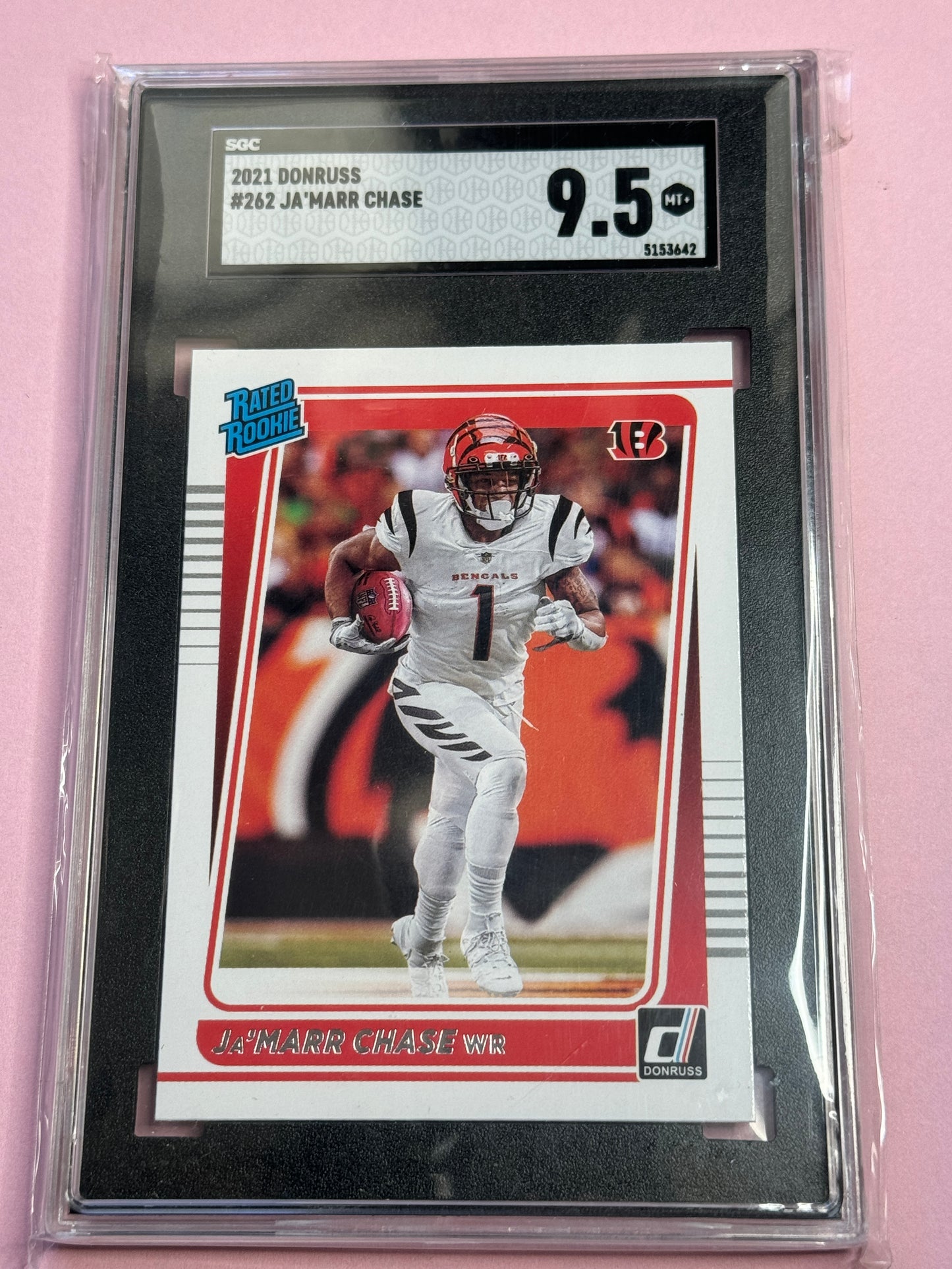 2021 Donruss Ja'Marr Chase #262 Bengals RR SGC 9.5 Slab