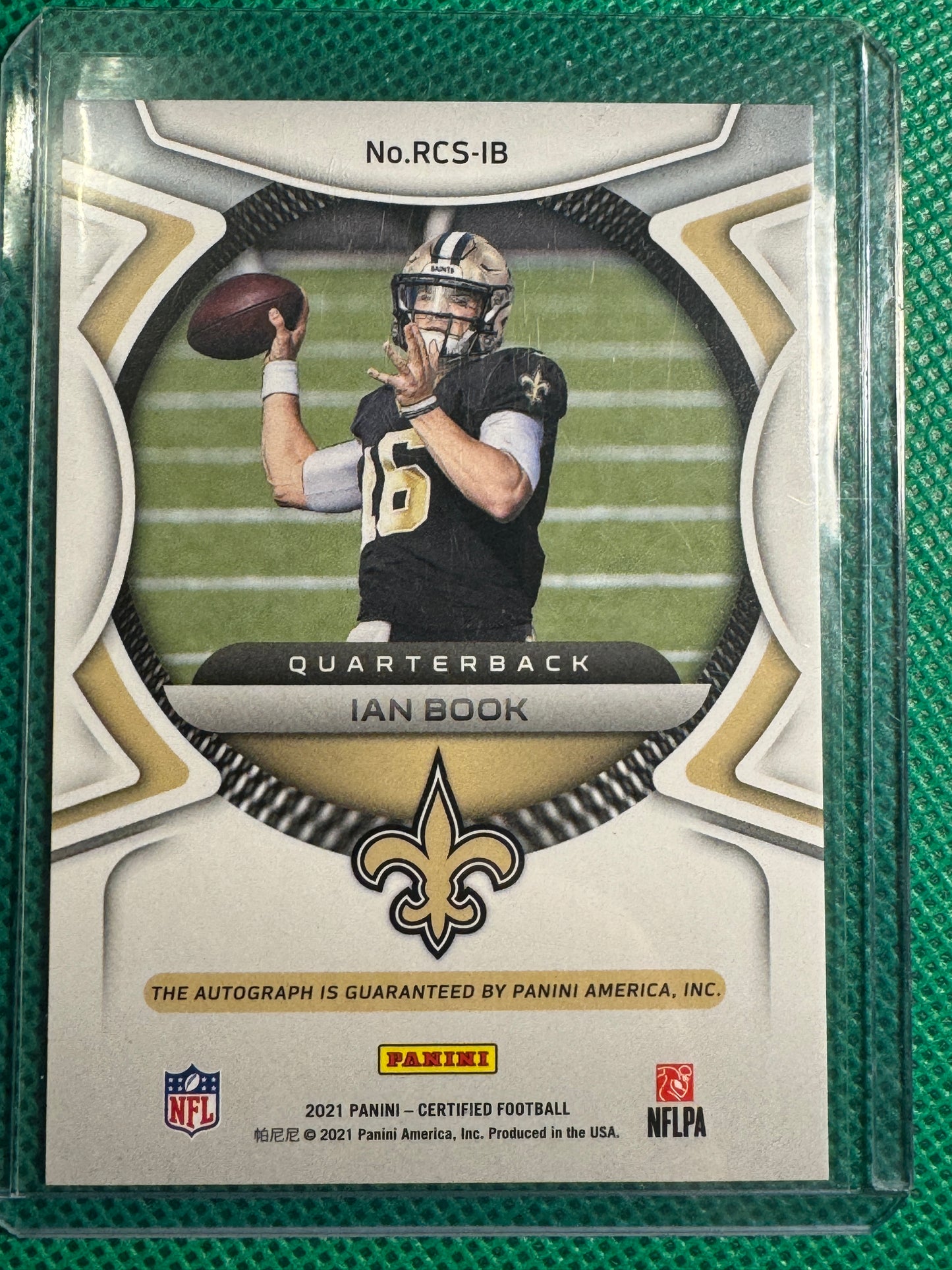 2021 Panini Certified Football Ian Brook #RCS-IB Saints auto /75