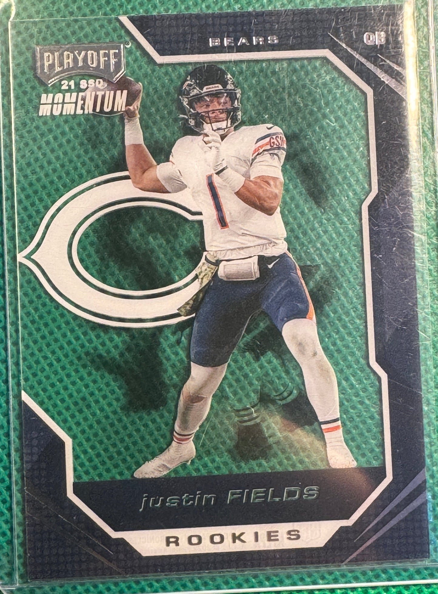 2021 Panini Chronicles Playoff Football justin FIELDS #PMR-8 Bears RC