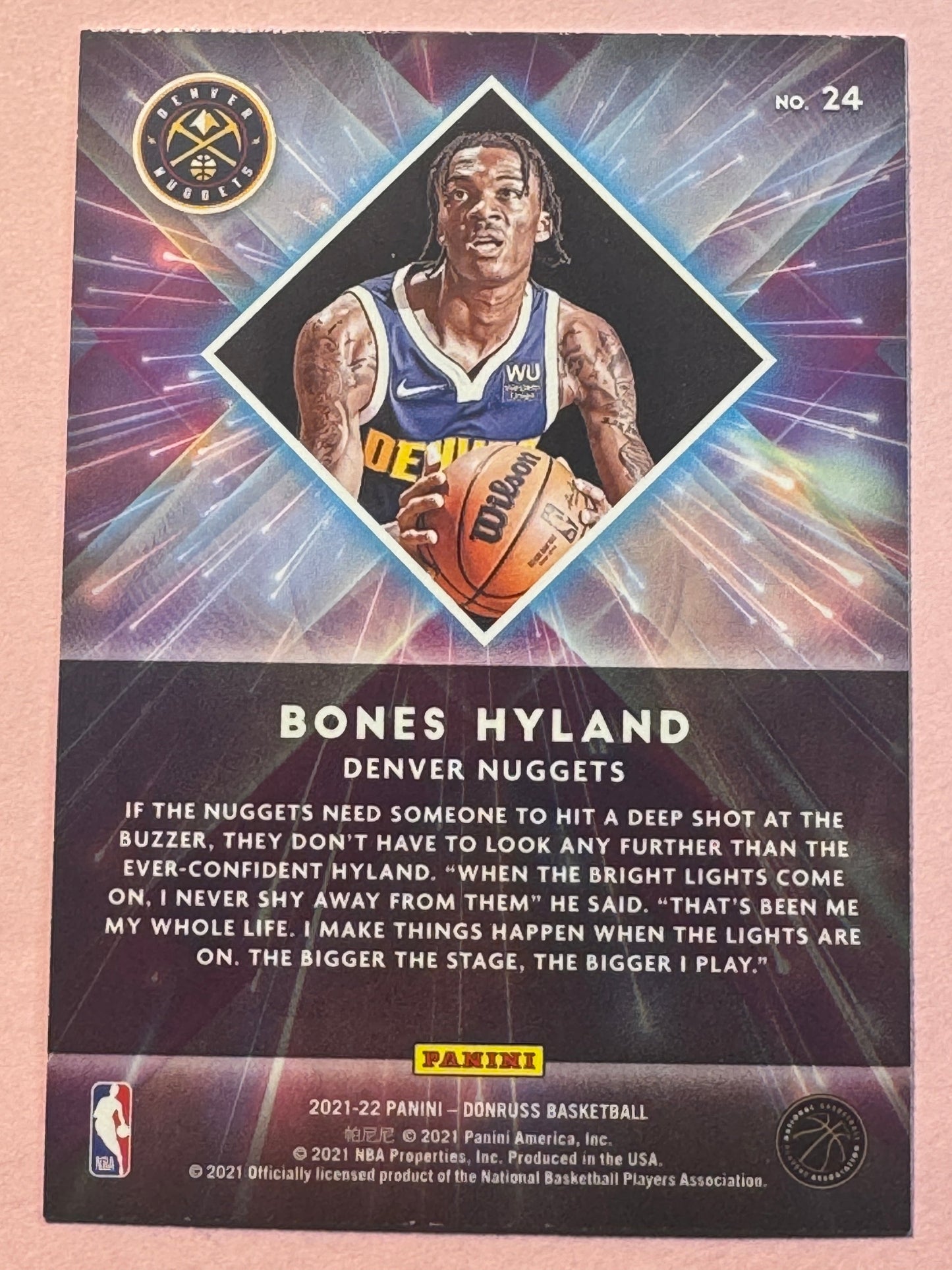 2021 Panini Donruss Basketball Bones Hyland #24