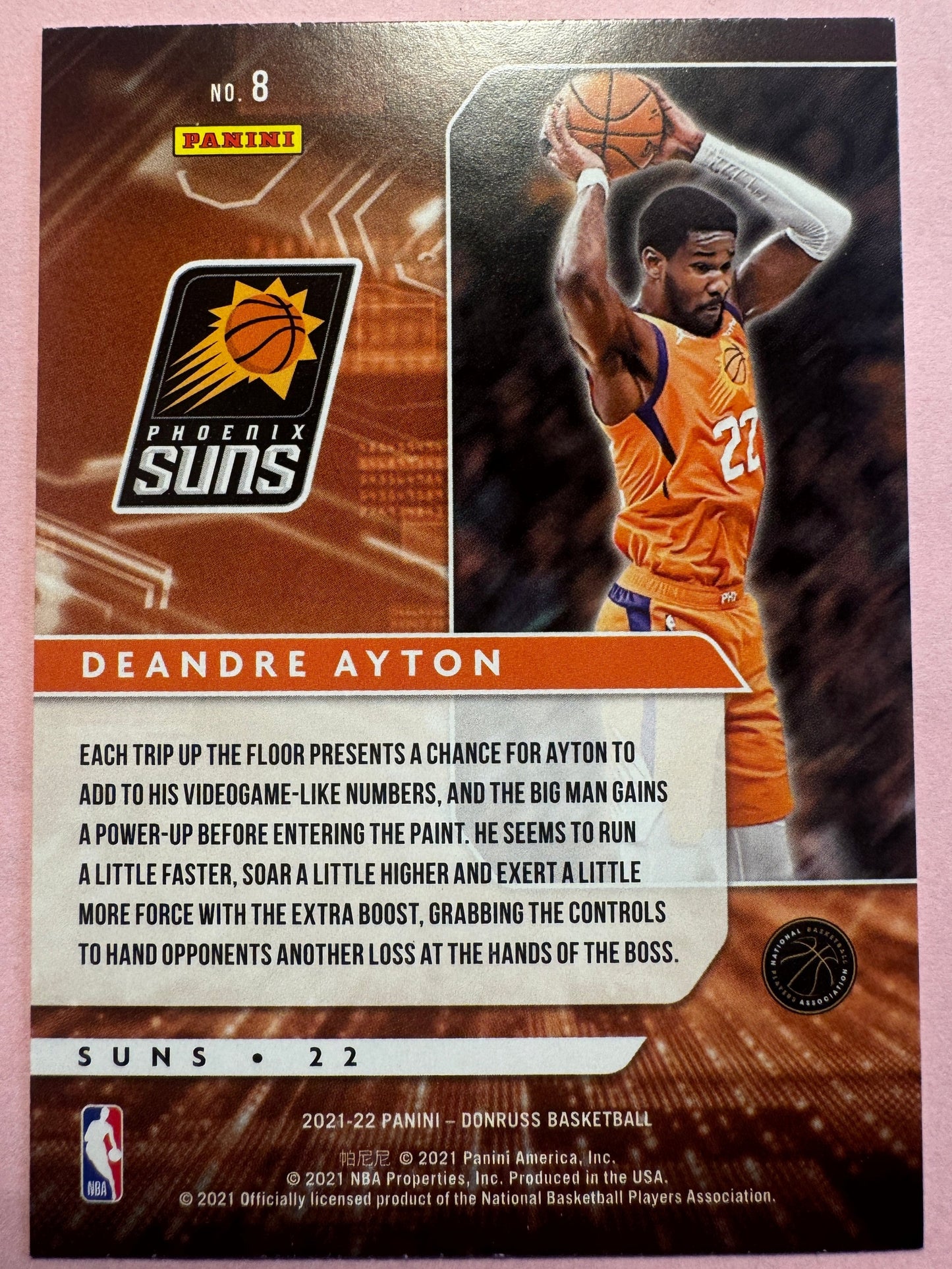 2021 Panini Donruss Basketball Deandre Ayton #8 Suns Power in the Paint