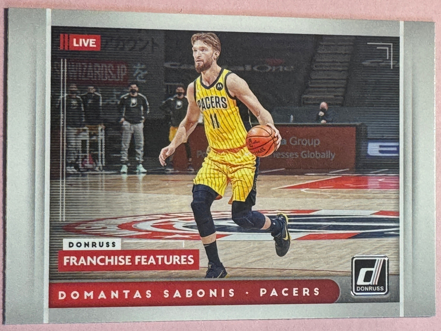 2021 Panini Donruss Basketball Domantas Sabonis #26 Pacers Franchise Features