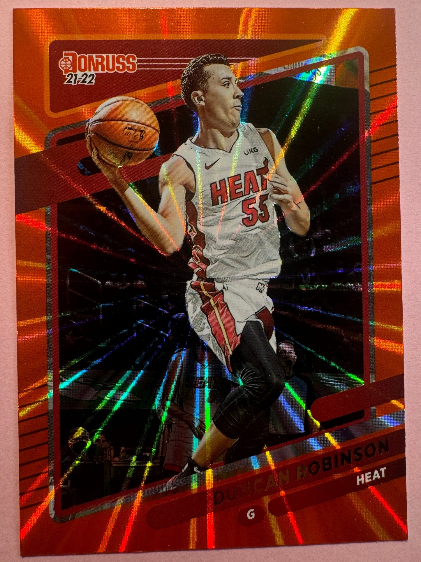 2021-22 Panini Donruss - Holo Orange Laser #107 Duncan Robinson