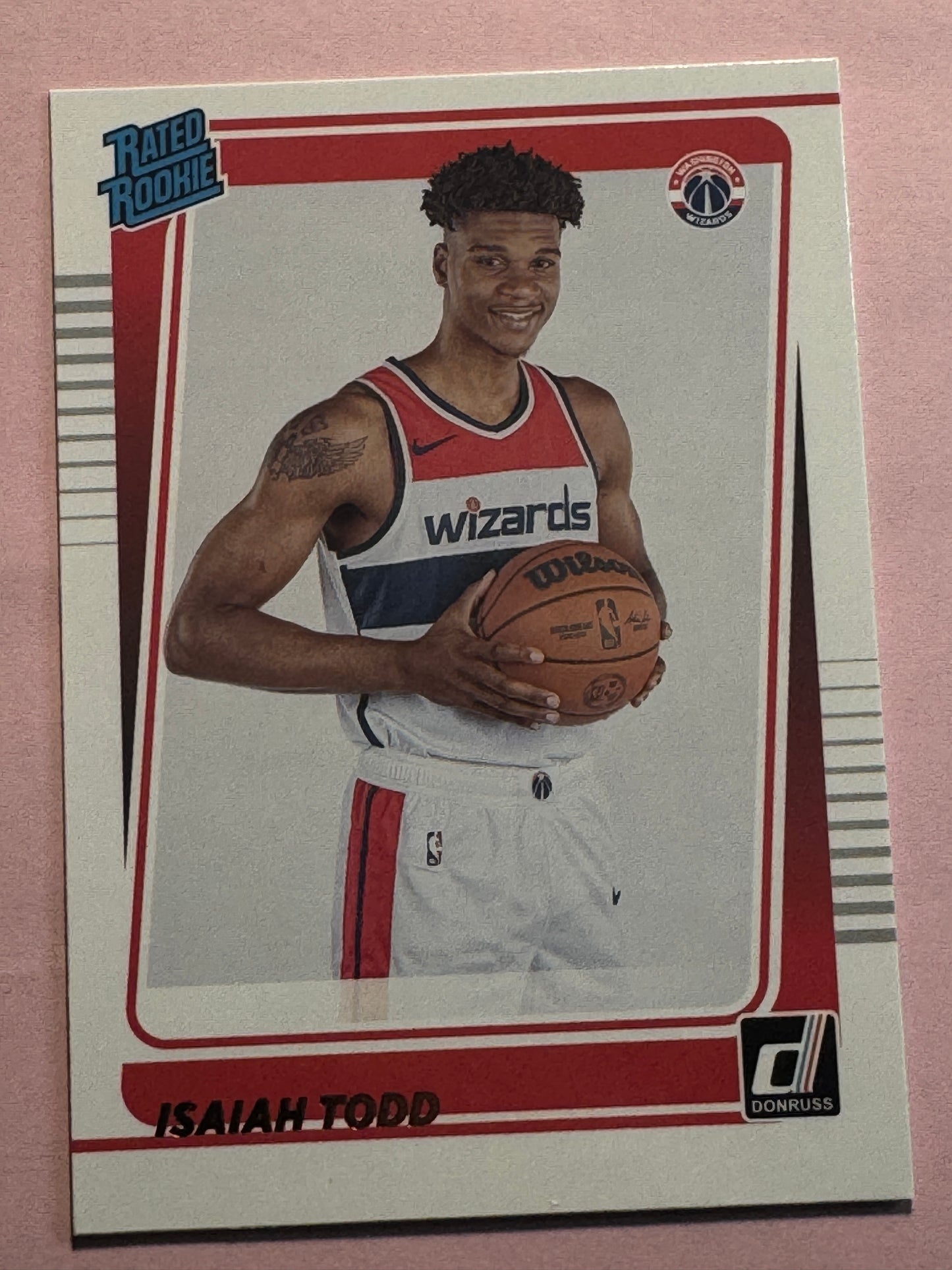 2021 Panini Donruss Basketball Isaiah Todd #237 Wizards Rated Rookie