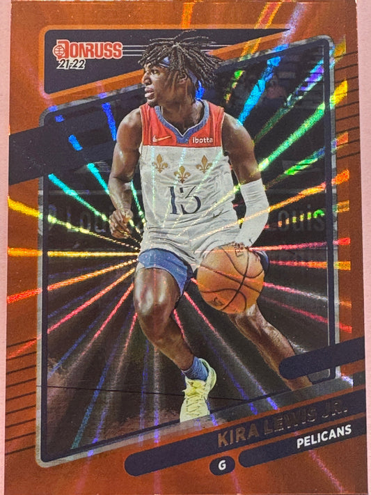 2021 Panini Donruss Basketball Kira Lewis Jr #18 Pelicans Orange Laser