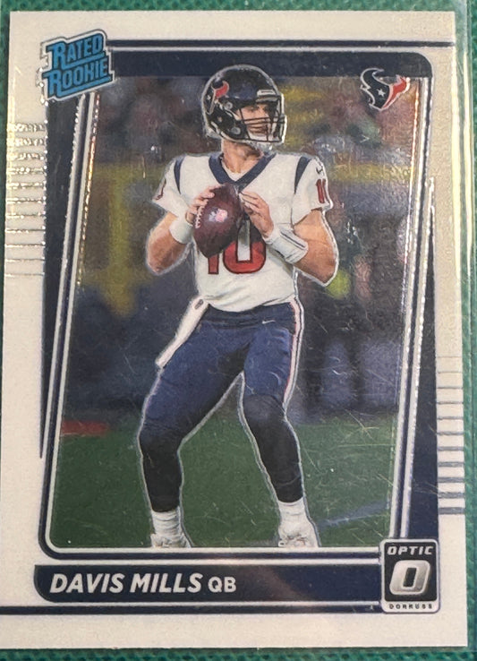 2021 Panini Donruss Optic Football David Mills #222 Texans