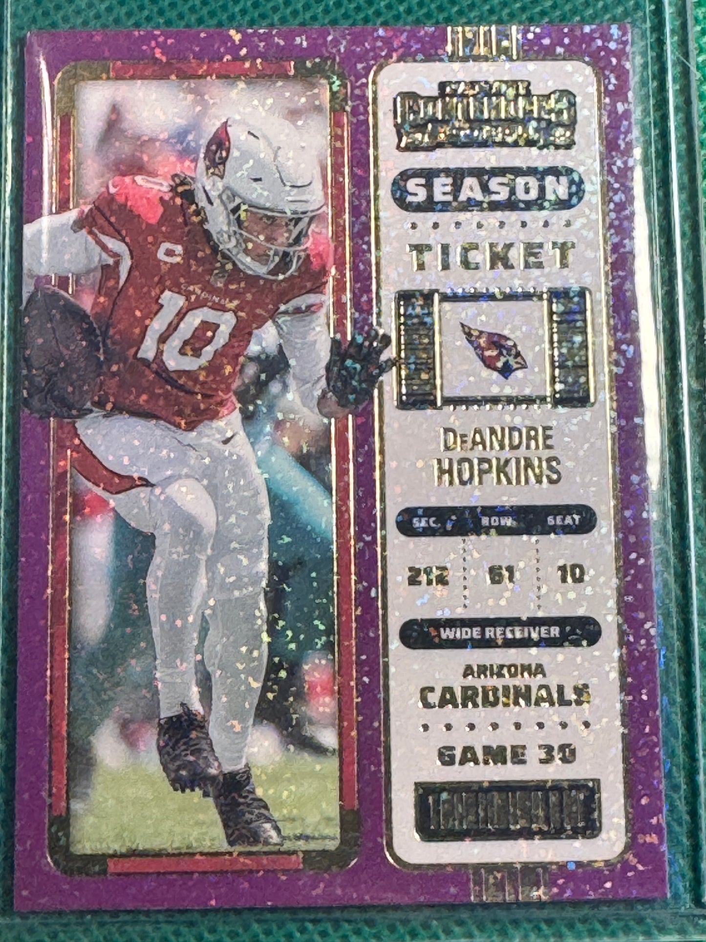 2022 Panini Contenders Football DeAndre Hopkins #3 Cardinals Stardust