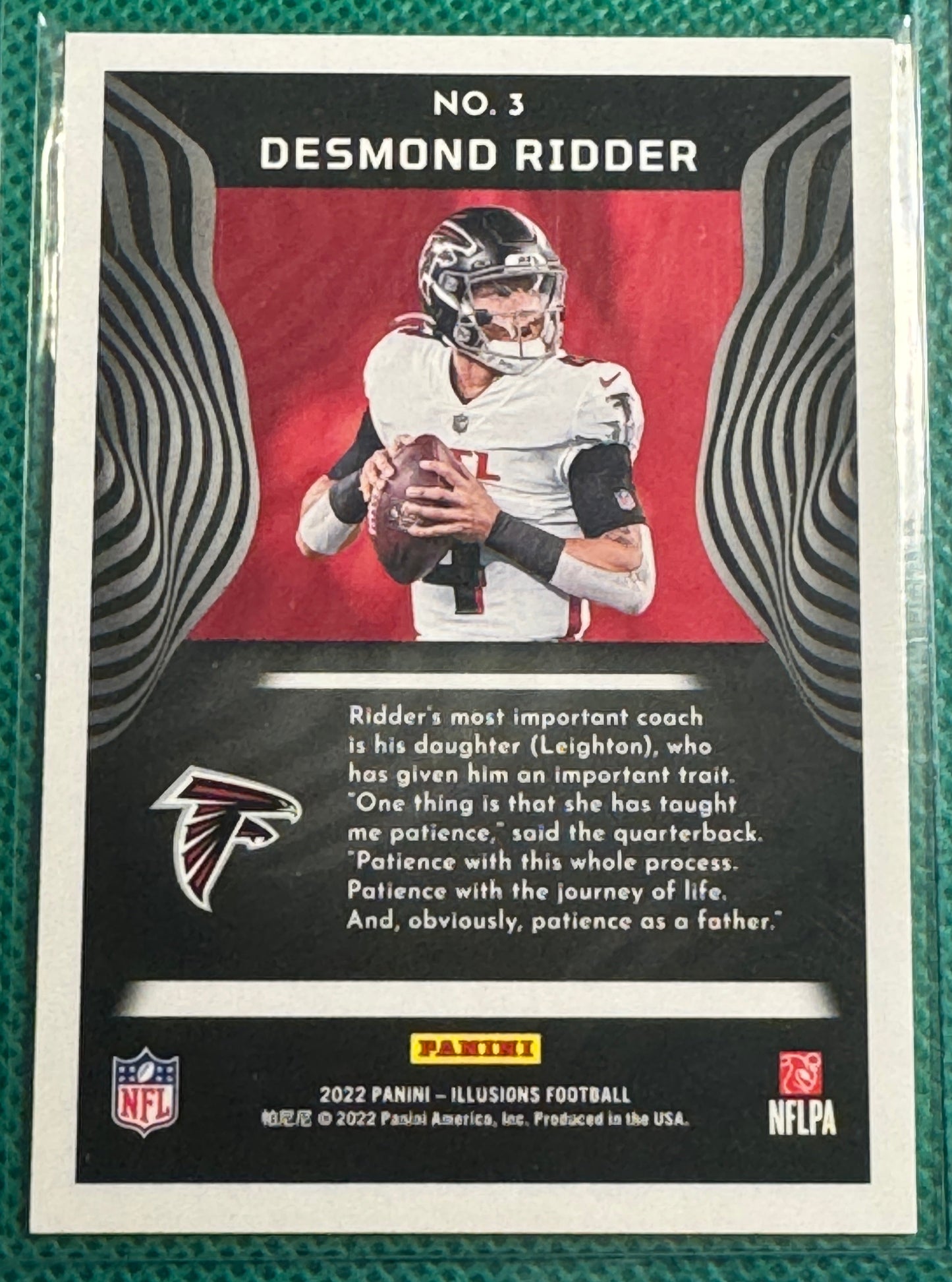 2022 Panini Illusions Football Desmond Ridder #3 Falcons RC