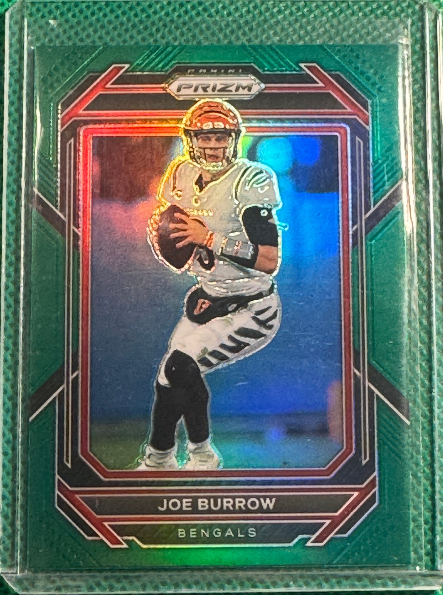 2022 Panini Prizm Football Joe Burrow #56 Bengals Green Prizm