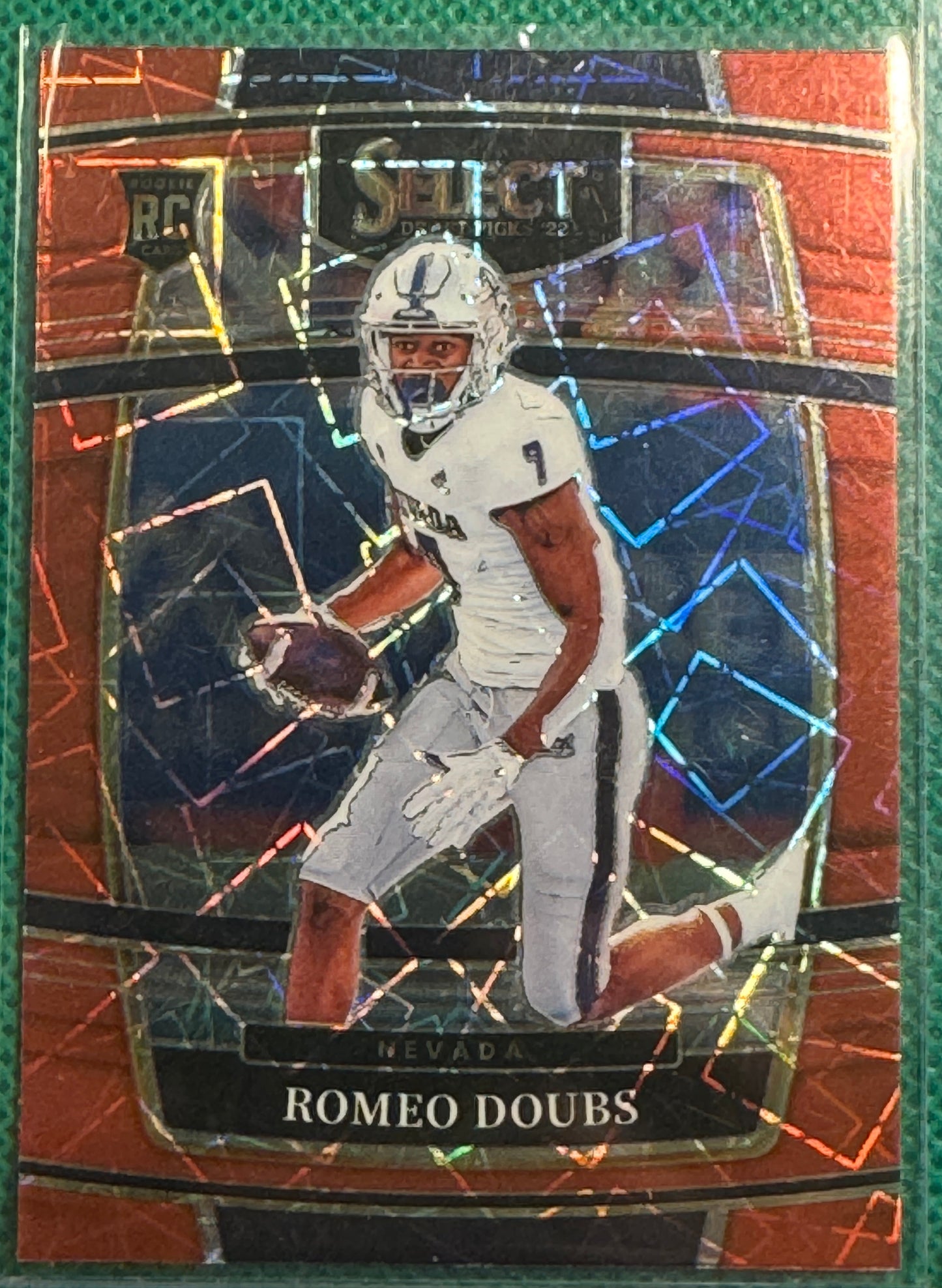 2022 Panini Select Draft Picks Football Romeo Doubs RC #16 Red Lazer