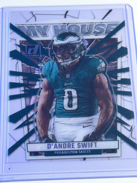 2023 PANINI | CLEARLY DONRUSS FB| D'Andre Swift#10 | Eagles | My House