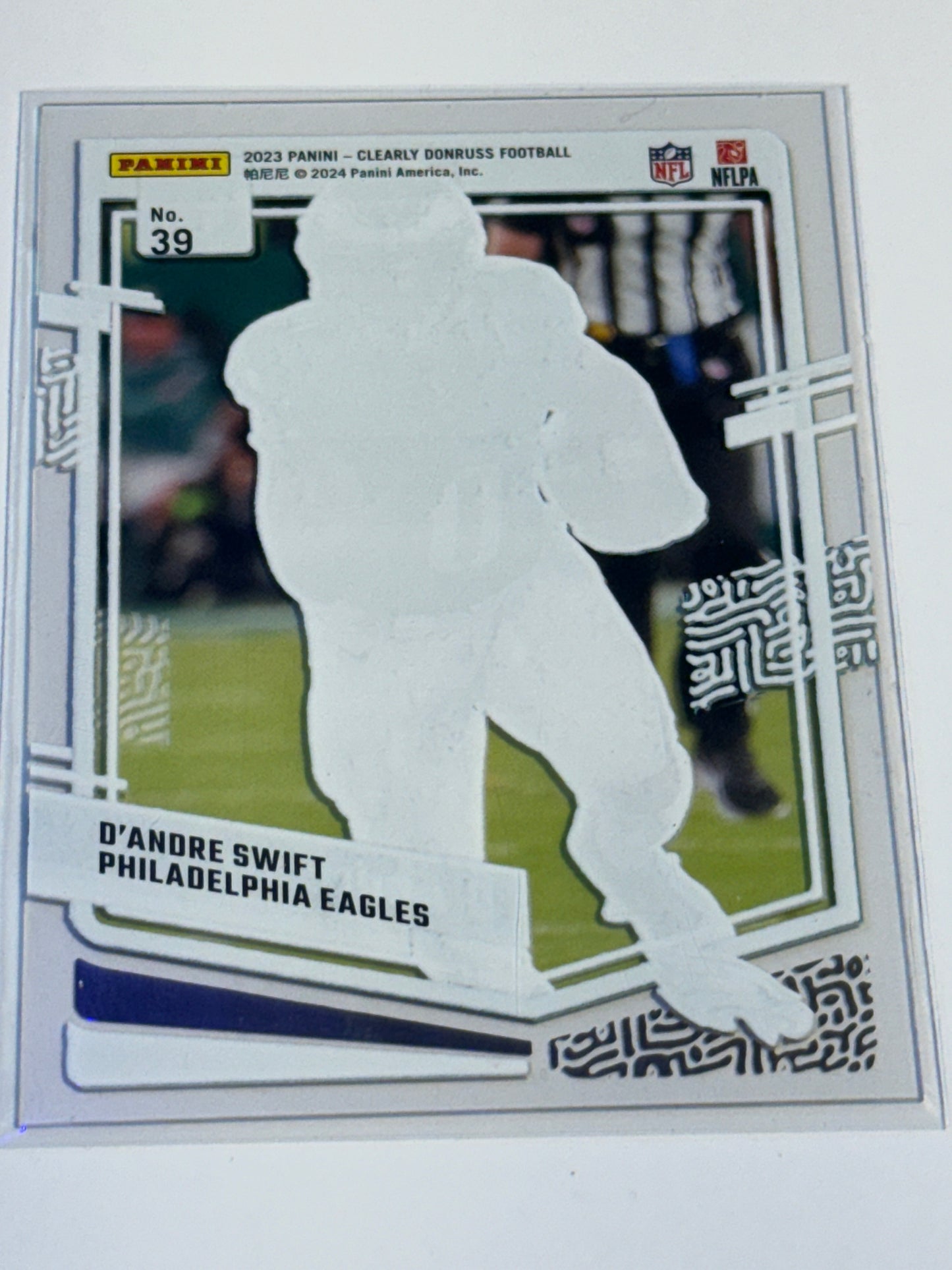 2023 PANINI | CLEARLY DONRUSS FB | D'Andre Swift No.39 | Eagles