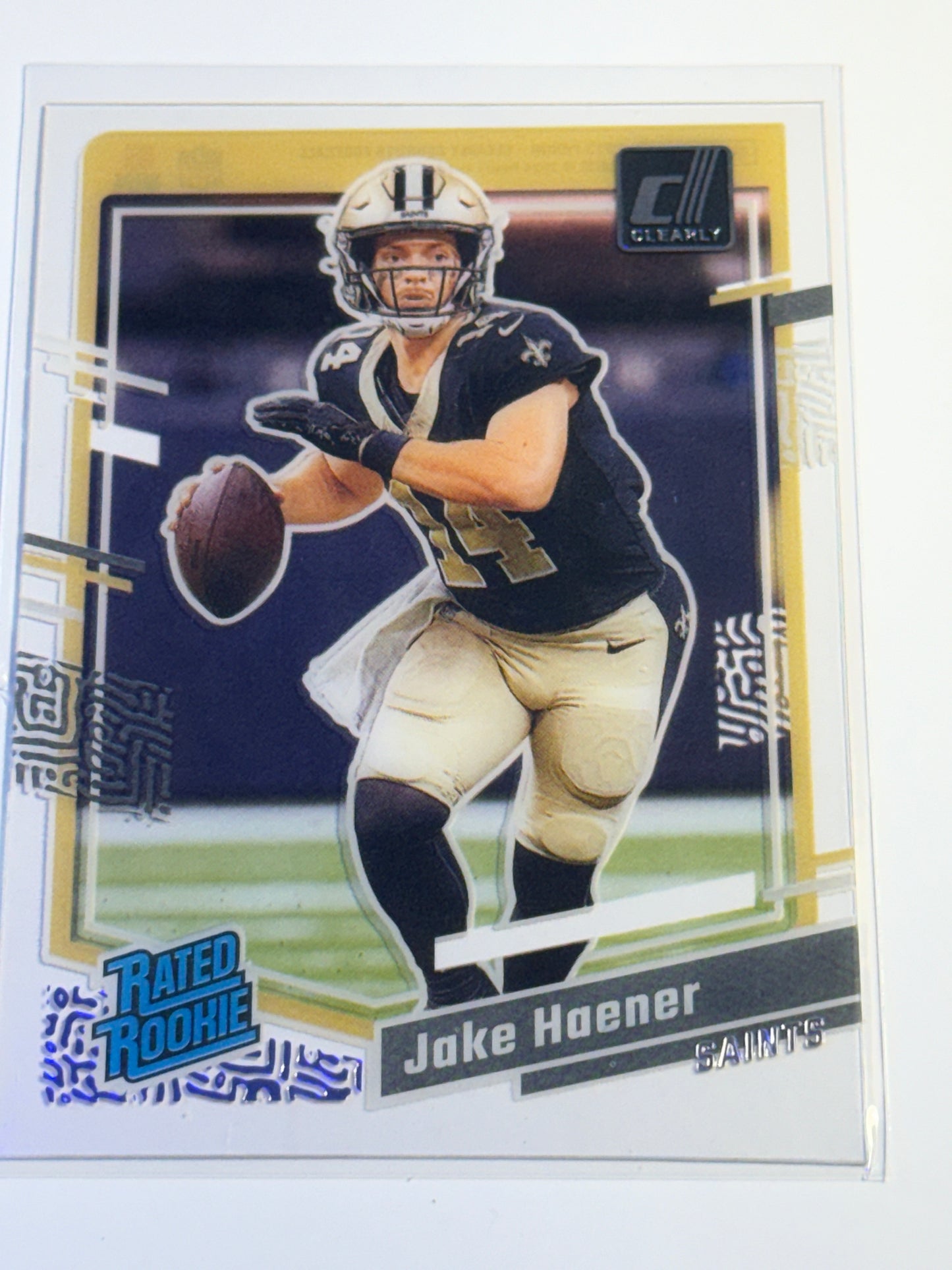 2023 PANINI | CLEARLY DONRUSS FOOTBALL | Jake Haener No.63 | Saints | Rated Rook