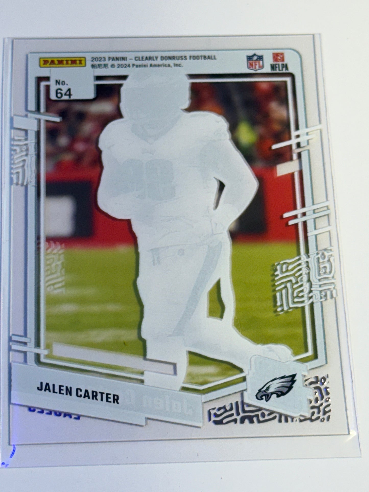 2023 PANINI | CLEARLY DONRUSS FOOTBALL | Jalen Carter No.64 | Eagles