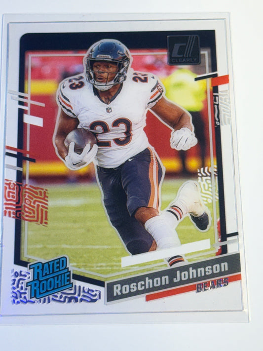 2023 PANINI | CLEARLY DONRUSS FOOTBALL | Roschon Johnson No.80 | Bears