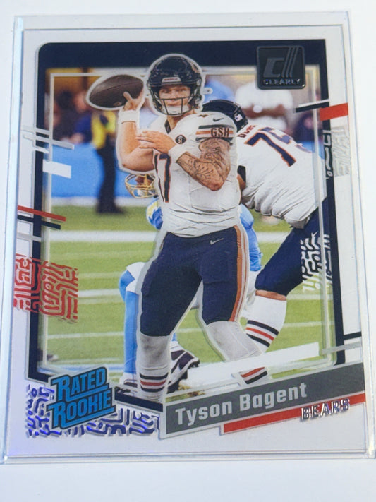 2023 PANINI | CLEARLY DONRUSS FOOTBALL | Tyson Bagent No.100 | Bears