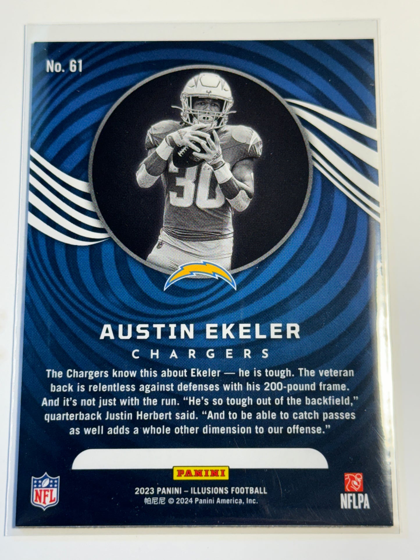 2023 PANINI | ILLUSIONS | Austin Ekeler No.61 | Chargers