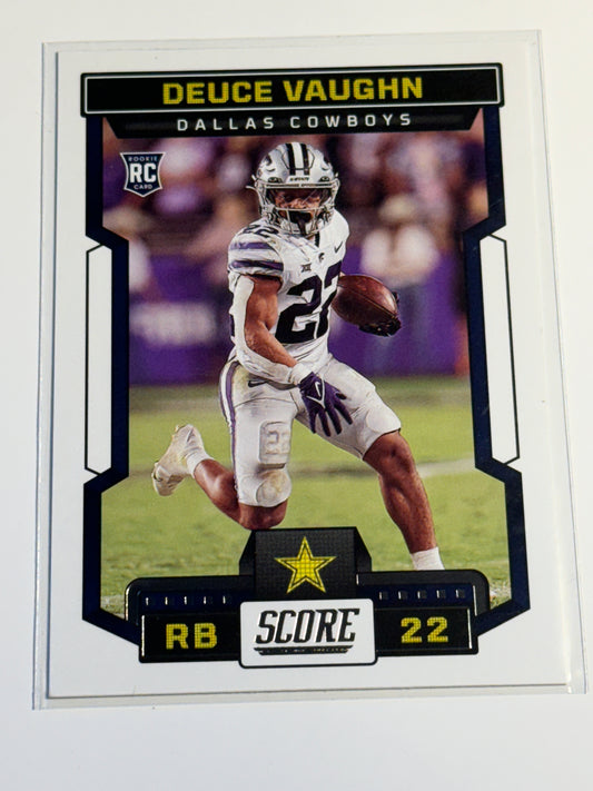 2023 PANINI | SCORE FOOTBALL | Deuce Vaughn No.327 | Cowboys | Rookie Card