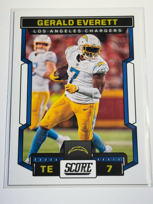 2023 PANINI | SCORE FOOTBALL | Gerald Everett No.148 | Chargers